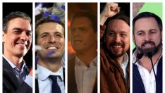 Elecciones generales combo cinco candidatos
