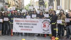 La ABPA ya ha organizado varias protestas contra la DPH por la gestión del nuevo servicio provincial de bomberos.