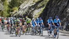 El pelotón, en la pasada edición de la Vuelta Aragón