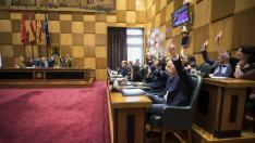 Pleno en el Ayuntamiento de Zaragoza.