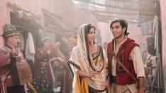Naomi Scott y Mena Massoud son Jasmín y Aladdín.