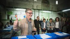 El candidato a la Alcaldía de Zaragoza, Pedro Santisteve, ha mostrado su deseo de que haya una elevada participación.
