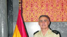 El general oscense Javier Mur, en la Brigada Aragón.