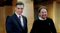 Pedro Sánchez se reúne con Pablo Iglesias en su ronda para recabar apoyos para la investidura
