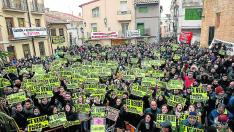 Protestas en Andorra el 22 de enero durante la visita de la ministra Teresa Ribera