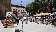 El mercado medieval de Zaragoza se despide
