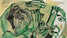 La composición erótica de Picasso "Hombre y Mujer" se vende por 14 millones