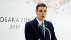Pedro Sánchez en su comparecencia ante los medios durante la cumbre del G20