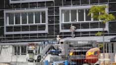 Obras del colegio de Arcosur, que ampliará sus instalaciones y el próximo curso inaugurará aulario de primaria.