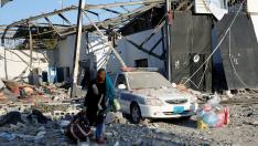 El edificio quedó destrozado tras el ataque