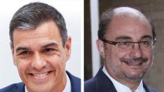 Pedro Sánchez y Javier Lambán