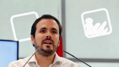 Alberto Garzón, en su intervención ante la Coordinadora Federal de IU.