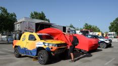 Preparativos de la Baja Aragón en Teruel.