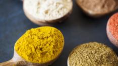 Closeup of mixed spice powder