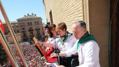 El chupinazo hace estallar la fiesta en Huesca.