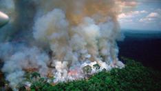 El centro de investigación espacial de Brasil, dijo que desde el jueves las imágenes satelitales detectaron 9.507 incendios forestales, principalmente en la cuenca del Amazonas.