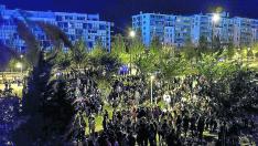 Botellón junto al recinto del Espacio Zity de Valdespartera.