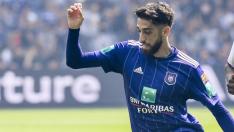 Josué Sá, durante un compromiso con el Anderlecht belga.