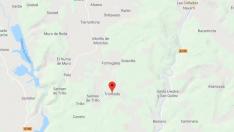 Lugar donde ha aparecido muerto el cazador, en el pueblo de Troncedo.