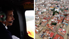 Pedro Sánchez observó desde el aire las consecuencias de la DANA