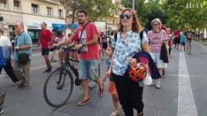 Decenas de familias han participado en una marcha en la que las bicicletas y los patinetes han sido los protagonistas