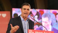 Sánchez visita Teruel en un acto de precampaña