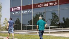 Oficina de empleo en Zaragoza.