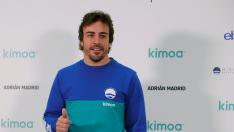 El doble campeón del mundo de Fórmula Uno, Fernando Alonso, presenta el proyecto "Mission Blue x Kimoa" en la sede de eBay en Madrid