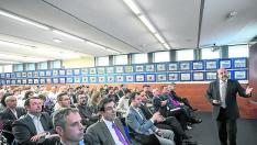 Enrique Garay, director general de Supermercados Alcampo, durante una ponencia en ESIC