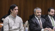 El acusado, Rodrigo Lanza, durante la última sesión del juicio del crimen de los tirantes.