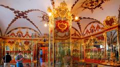 El interior del palacio real de Dresde, que alberga la Bóveda ver con el tesoro, en una imagen de archivo
