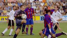 Partido entre la SD Huesca y el Mirandés en el que los oscenses lograron el ascenso a Segunda B en 2001.