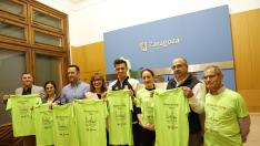 Presentación de la carrera San Silvestre en el Ayuntamiento de Zaragoza.