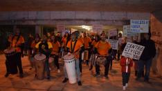 Batucada llevada a cabo la tarde del jueves en las calles del barrio de Parque Goya.