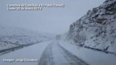 Cerca de 500 kilómetros de carreteras turolenses están afectados por la nieve