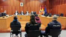 El acusado, este lunes en la Audiencia Provincial de Zaragoza.