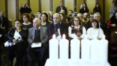 Homenaje en el Ayuntamiento de Zaragoza a los seis millones de judíos asesinados durante el Holocausto.