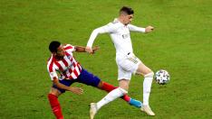 Fede Valverde, en la Supercopa de España contra el Atlético.