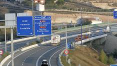 La autovía mudéjar, a su paso por Teruel.