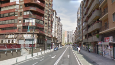 El accidente ocurrió a la altura del número 19 de la calle de Miguel Servet