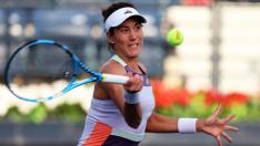 Garbiñe Muguruza en el partido de este jueves.