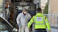 Trabajadores del hospital de la ciudad italiana de Codogno protegidos con máscaras
