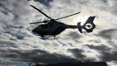 La víctima fue evacuada en el helicóptero de la Guardia Civil de Huesca.