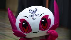 Tokyo 2020 Paralympic Games Mascot Someity is seen during an event Six Months to go until Tokyo 2020 Paralympic Games in Tokyo