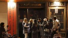 Imagen de archiva de la entrada al Gran Café Zaragozano, donde se produjeron los hechos el 29 de enero de 2020.