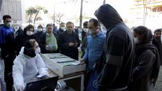 Censo de casos de coronavirus en Teherán.