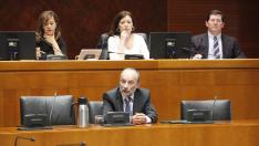El director gerente de Aragón Exterior, Ramón Tejedor, en su comparecencia parlamentaria de este martes.