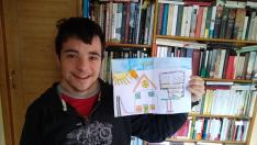 Los jóvenes de Down Huesca animan a quedarse en casa con sus arcoíris para frenar el coronavirus
