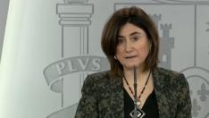 María José Sierra Moros durante la comparecencia de este lunes.