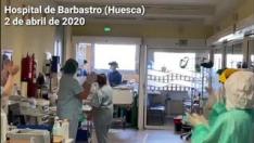 Sale de la UCI del Hospital de Barbastro un joven de 33 años con coronavirus